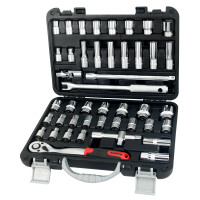 Набор головок и аксессуаров 1/2" , 45 предмета (дюйм , метр )  T46172