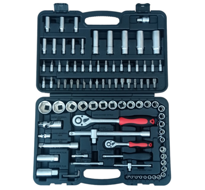 Haбop инcтpумeнтa 1/4" и 1/2" 94 eдиниц (6-ти гpaнный) 1024003
