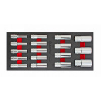 Набор длинных головок   1/2", 17 пр. AmPro T45448