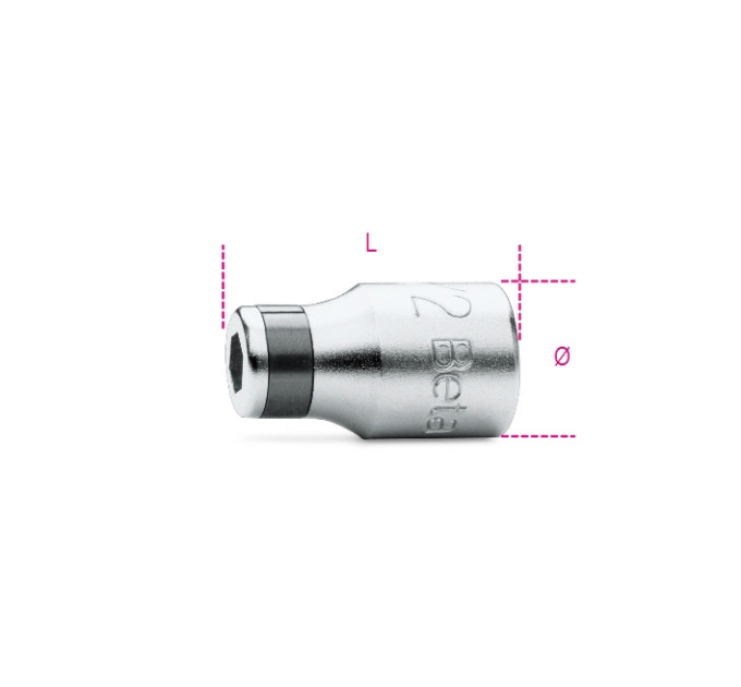 895 - Головка 1/2" для біти 1/4