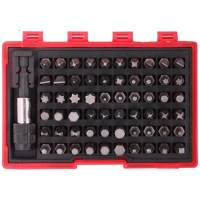 Набор бит шестигранники и звездочки Hex Torx 62 шт. 11057