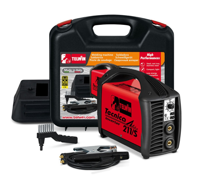 Tecnica 211/S - Зварювальний апарат з аксесуарами в пластиковому кейсі 816122