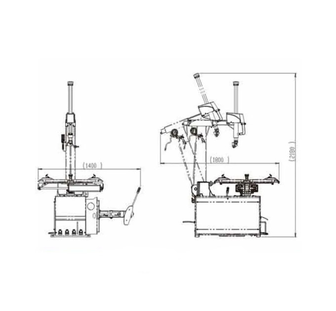 Шиномонтажный станок 220V 10-26" ShiningBerg T626