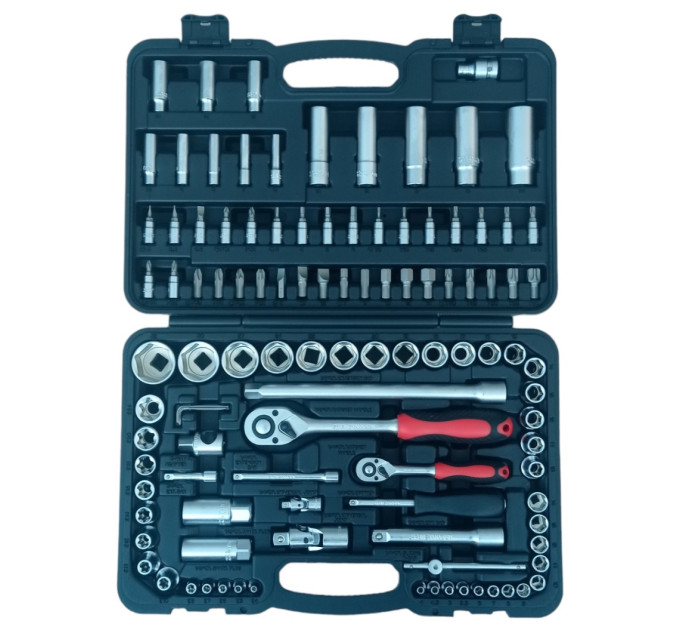 Набор инструмента 1/4" и 1/2" 108 единиц (6-ти гранный) 1024004