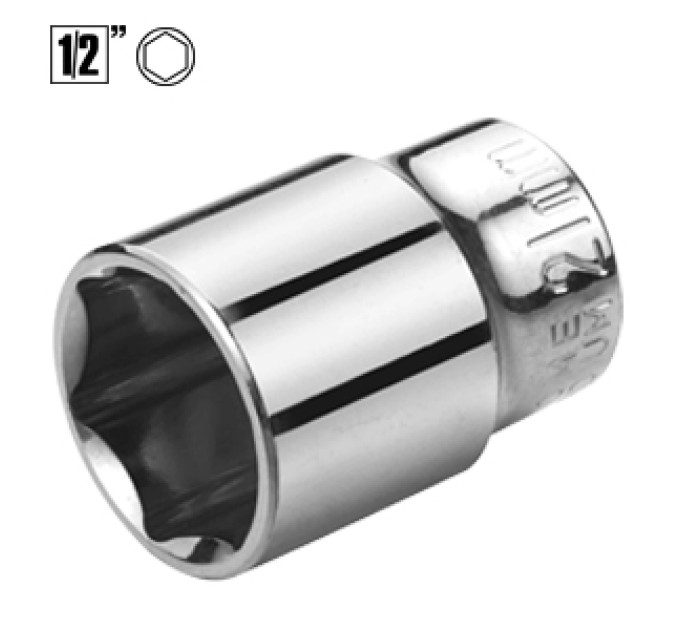 Головка торцевая 1/2" (6гр.) 19 мм 76046119-6pt
