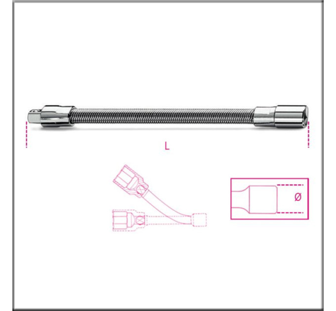 900 FL/150-гибкий удлинитель 1/4"