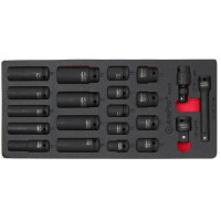 Набор головок ударных 1/2" , 21 пр. AmPro A5618