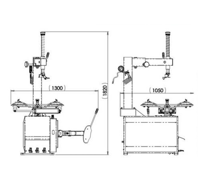Шиномонтажный станок 220V 10-21" ShiningBerg T521