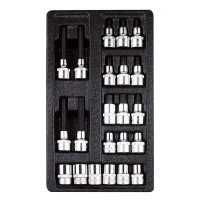 Набор головок TORX 1/2" в ложементе, 22 предмета  T33224