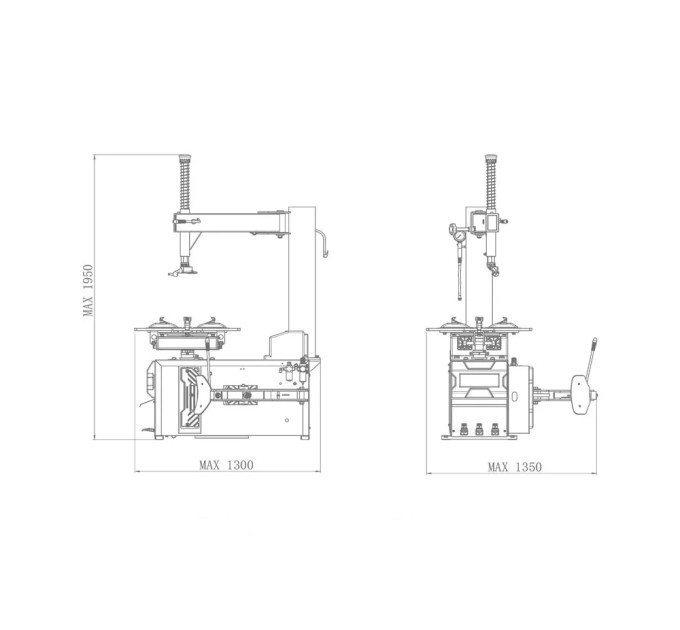 Шиномонтажный станок 220V 10-24" ShiningBerg T524E
