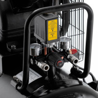 Компрессор 100 л, 3 кВт, 220 В, 10 атм, 500 л/мин., 2 цилиндра, STORM INTERTOOL PT-0014