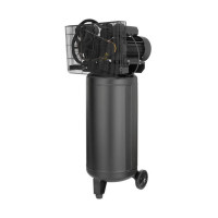 Компрессор 100 л, вертикальный, 3 кВт, 220 В, 10 атм, 500 л/мин. 2 цилиндра INTERTOOL PT-0017