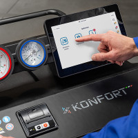 Повний автомат для заправки кондиціонерів 2 газу TEXA Konfort 780R TOUCH Bi-Gas