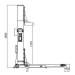 Подъемник одностоечный 2.5т Well Kraft DJ01KS (Германия-Китай)