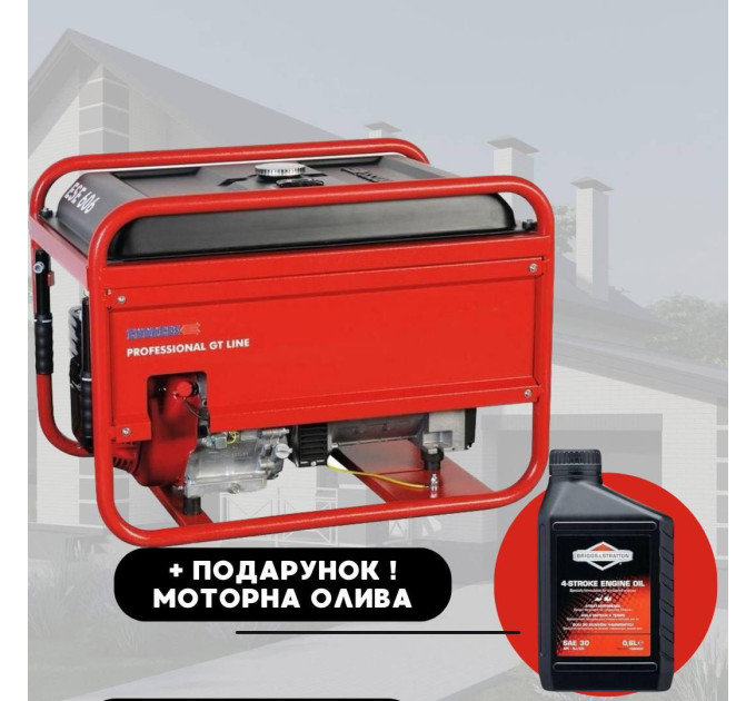 ГЕНЕРАТОР Бензиновий ENDRESS ESE 606 HS-GT 6.3 кВт 230В , однофазний, ручний стартер