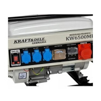Генератор Бензиновый  Kraft&Dele KD117 KW6500B 2,8kVA 12/230/380V ,трехфазный,ручной стартер + МАСЛО В ПОДАРОК