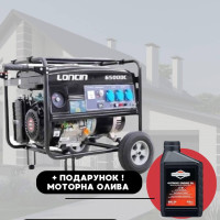 Генератор Бензиновый Loncin LC 6500DC 230В 5,5кВт, однофазный, ручной стартер Генератор Бензиновый Loncin LC 6500DC 230В 5,5кВт, однофазный, ручной стартер