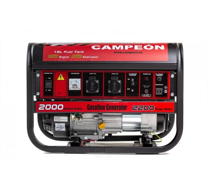 Генератор Бензиновий CAMPEON MK 2500-S 2.2 кВт 230В, однофазний, ручний стартер + ОЛИВА У ПОДАРУНОК