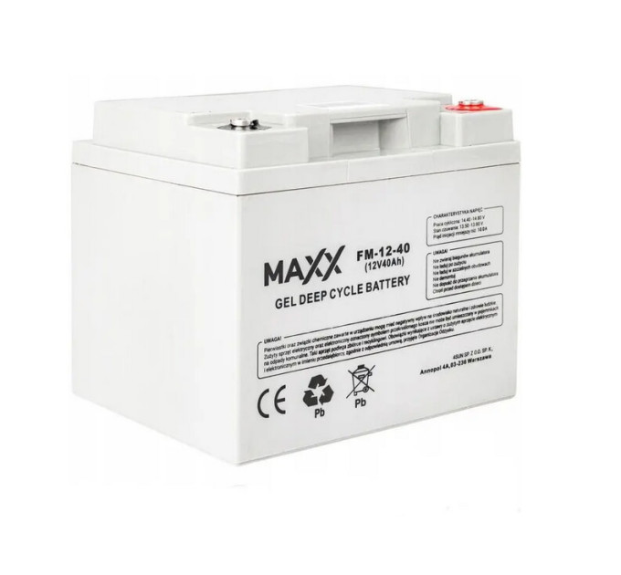 АККУМУЛЯТОР ГЕЛЕВЫЙ 4SUN DEEP CYCLE MAXX 40Ah 12V FM-12-40Ah