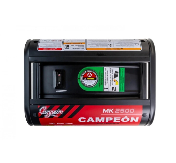 Генератор Бензиновий CAMPEON MK 2500-S 2.2 кВт 230В, однофазний, ручний стартер + ОЛИВА У ПОДАРУНОК