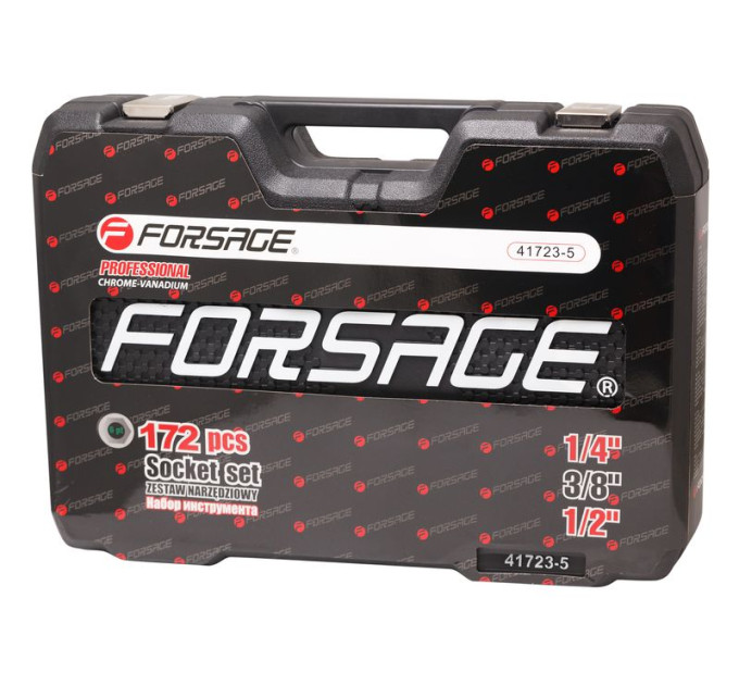 Набір інструментів 172пр. 1/2", 1/4", 3/8" (6гр.)(4-32мм) Forsage F-41723-5