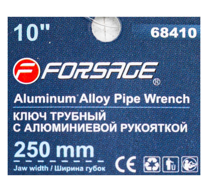 Ключ трубный разводной 250мм Forsage F-68410