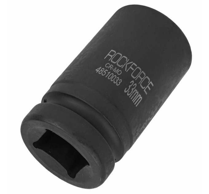 Головка ударная глубокая 1" 6-гранная 33мм ROCKFORCE RF-48510033