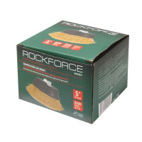 Кордщітка чашеподібна латунна для КШМ 125мм Rockforce RF-BWC005