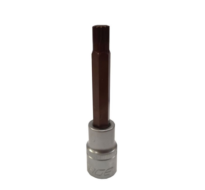 Головка 1/2" с насадкой Spline M10 12-лучевая L-100мм