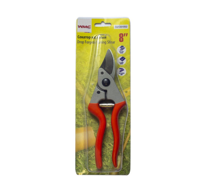 Секатор садовий кований з боковою фіксацією (L-200мм) WMC TOOLS WT-TG1301052