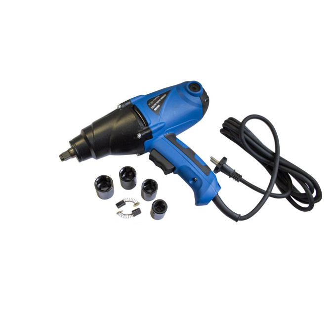 Гайковерт ударний електричний 1/2 "(220-240 V , 1010 W , 500Нм) з комплектом головок (17, 19, 21, 22мм) ROCKFORCE RF-03071