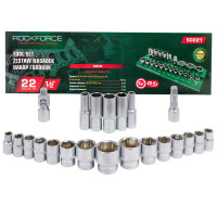 Набор шестигранных головок 1/2'', 22 предмета ROCKFORCE RF-50221