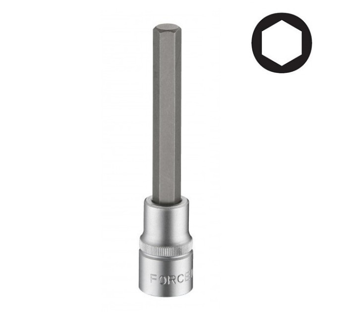 Головка 1/2" з насадкою Hex 19мм L- 100мм Forsage F-34410019