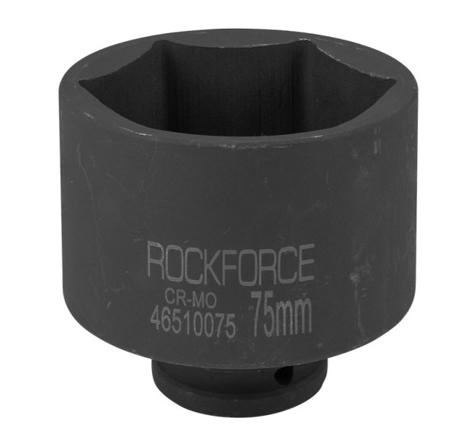 Головка ударная глубокая 75 мм (6-гранная), 3/4" ROCKFORCE RF-46510075