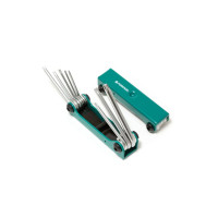 Набір ключів TORX складаний, 8пр. (T9, T10, T15, T20, T25, T27, T30, T40) Forsage F-5083F
