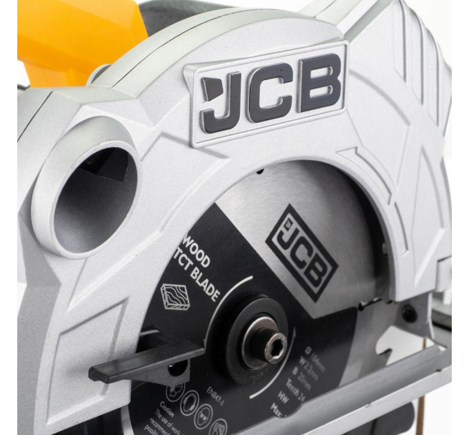 Пила циркулярна електрична (1500W, 5800 об/хв, діаметр диска 184 мм) JCB-CS1500-E