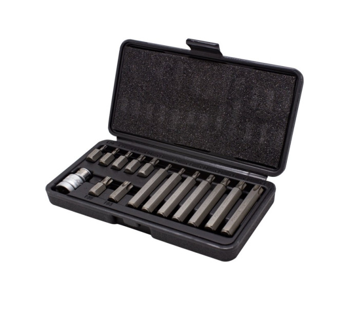 Набір біт 15пр. 1/2" Torx з бітотримачем (T20, T25, T30, T40, T45, T50, T55; L-75мм)