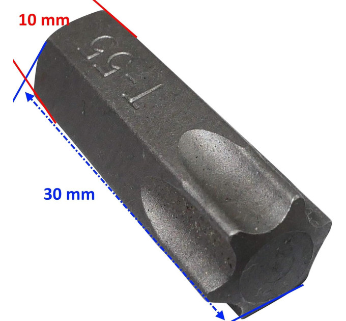 Бита TORX T55х30ммL, 10мм ROCKFORCE RF-1763055