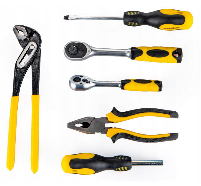 Набір інструментів 65 предметів 1/4'', 3/8'' (6гр.) (4-24мм) FORCEKRAFT FK-3651
