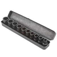 Набор ударных головок 1/2'', 10 предметов (6гр – 10,12,13,14,16,17,19,21,22,24мм), в металл. кейси FORSAGE F-4109-5MPB
