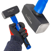 Кувалда, 1500 г, фибергласовая резиновая рукоятка Forsage F-T7815