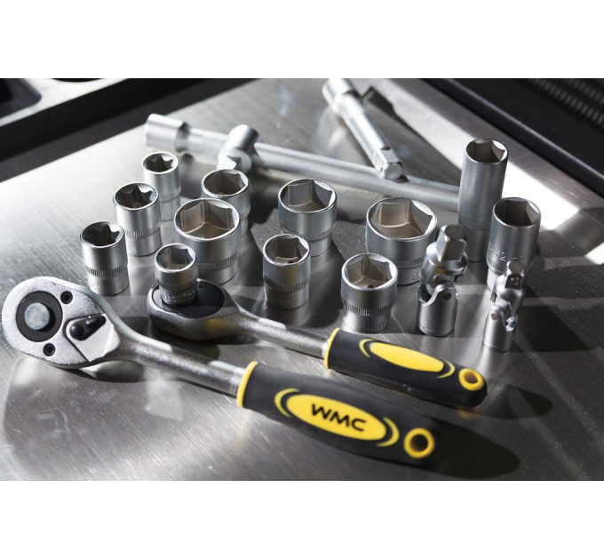Набір інструментів 216пр. 1/2", 1/4", 3/8" WMC TOOLS 38841