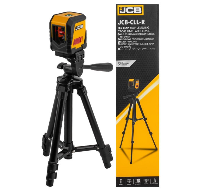 Лазерний рівень (колір променя червоний) JCB-CLL-R