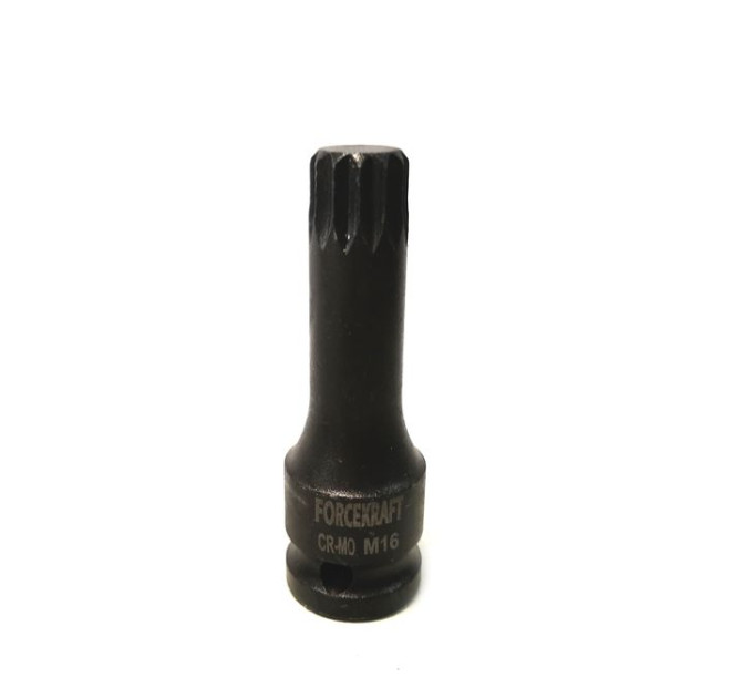 Головка 1/2" с насадкой Spline M12 ударная FORCEKRAFT FK-24807812MPB