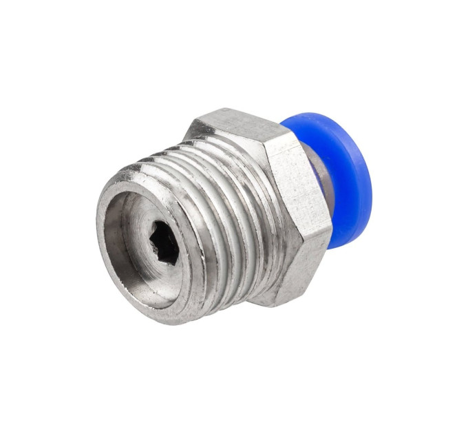 Фітинг 1/4" для пластикових трубок зовнішнє різблення 4мм ROCKFORCE RF-SPC04-02