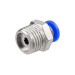 Фітинг 1/4" для пластикових трубок зовнішнє різблення 4мм ROCKFORCE RF-SPC04-02