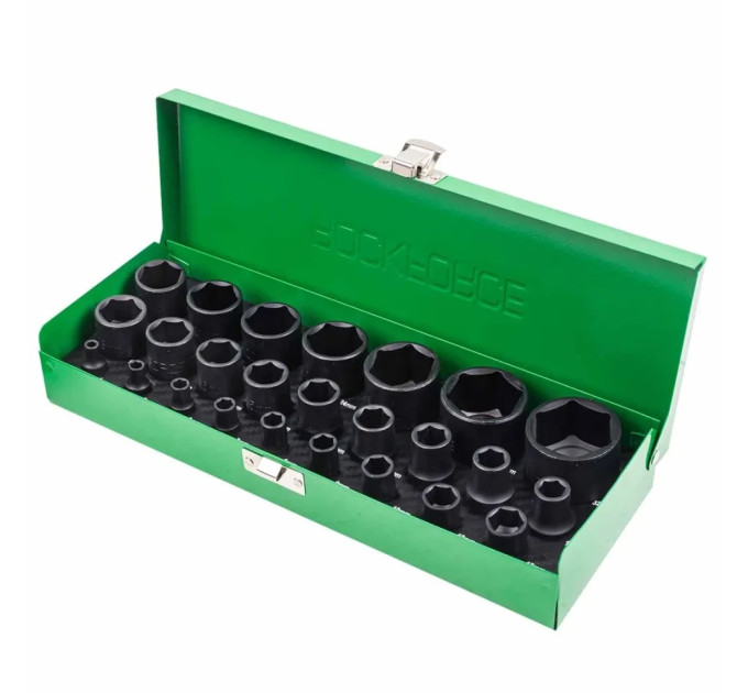 Набір ударних головок 1/4'', 1/2'', 25 предметів (6гр.) ROCKFORCE RF-50121K
