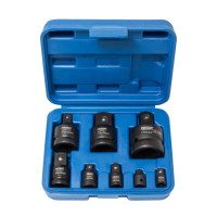 Набор ударных адаптеров 8пр.(1/4(F)x3/8"(M),3/8(F)x1/4"(M),3/8(F)x1/2"(M),1/2(F)x3/8 "(M),1/2(F)x3/4"(M),3/4(F)x1/2"(M),3/4(F)x1"(M),1(F)x3/4"(M)в кейсе FORCEKRAFT FK-4089MPB