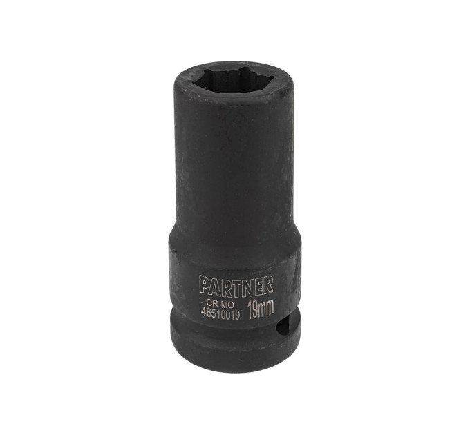 Головка ударная шестигранная глубокая 19мм, 3/4" Partner PA-46510019