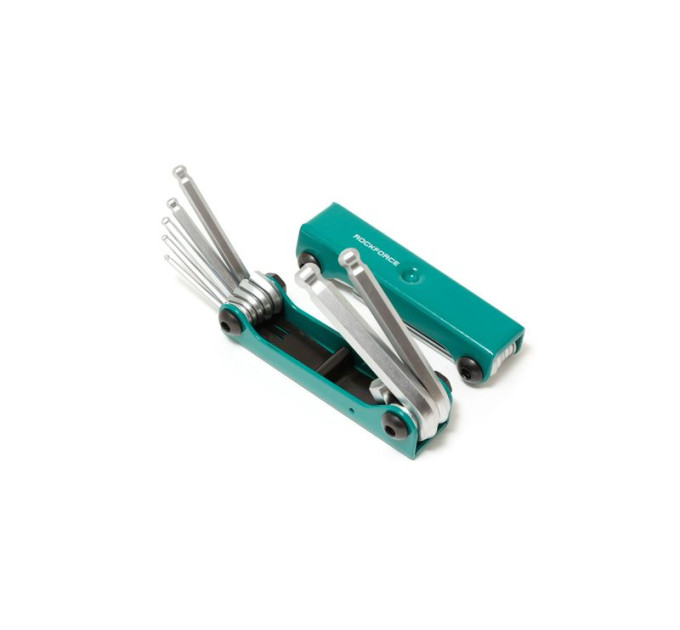 Набір ключів TORX складаний, 8пр. (T9, T10, T15, T20, T25, T27, T30, T40 з отвором)